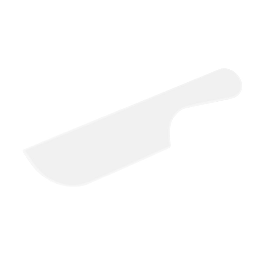 Fuduu.de - Makrolon-Messer, Kunststoff, 26,8 cm, weiß